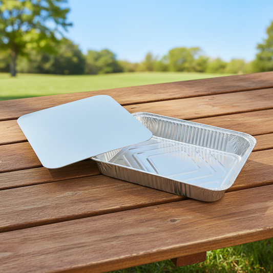 Foil Container with Lid 6PC #185