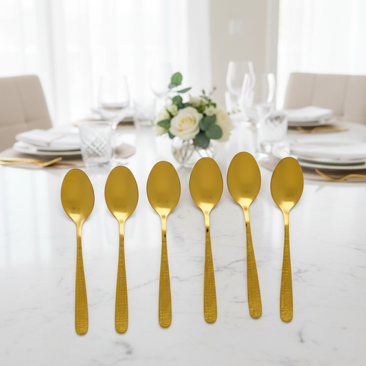 Tea Spoon 6S SS 8GD Gold