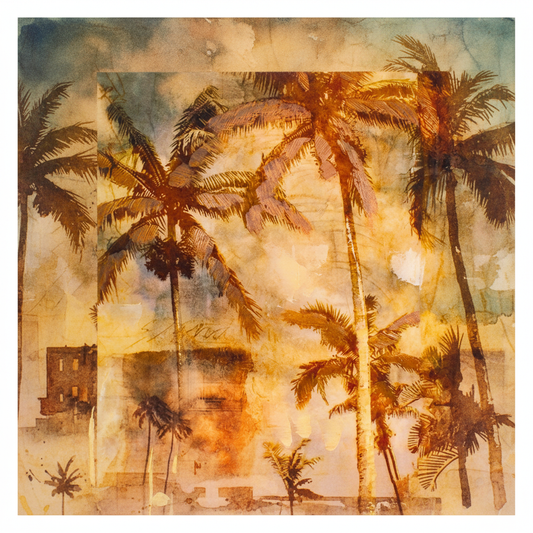 Wall Art Coconut Trees 6080
