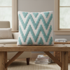 Black White Zigzag Tufted Cushion Cover