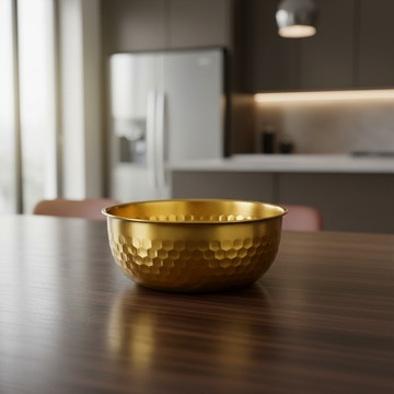 Steel Bowl 19CM Gold