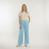 High-Waist Wide-Leg Linen Trousers