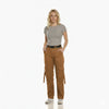 High-Waist Strappy Utility Cargo Trousers
