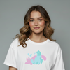 Printed Hhort-sleeved Top for girls