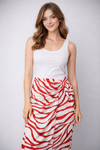 Abstract Zebra Print Pencil Skirt for girls