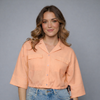 Women's Utility Collar Short Sleeve Top