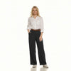 High-Waist Wide-Leg Linen Trouser