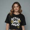 Women's Positive Vibes Graphic Crop Top