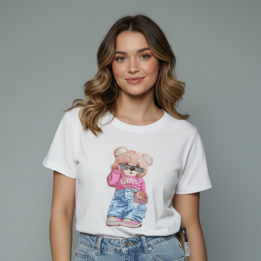 Chic Teddy Graphic top