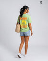 Citrus Print Oversized T-Shirt for Women