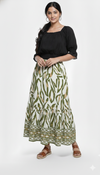 Tiered Printed Bohemian Maxi Skirt BORDER for girls
