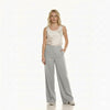 Women's High-Rise Wide-Leg Linen Trousers