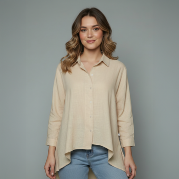 Women's Oversized Button-Down Shirt