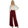 High-Waist Tie-Front Palazzo Trousers