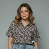Printed long-sleeved Dress for girls