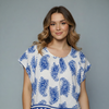 Women's Paisley Print Tunic Blouse