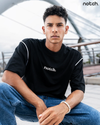 Notch Men's Contrast Piping Oversized Tee