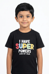 Boys Super Powers Like My Mum Graphic T-Shirt