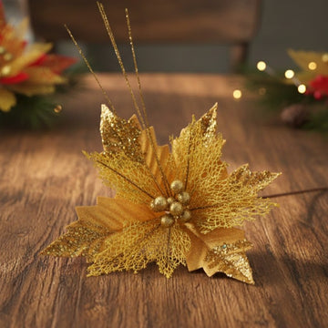 Christmas Poinsettia Decor