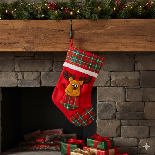 Christmas Reindeer Sock