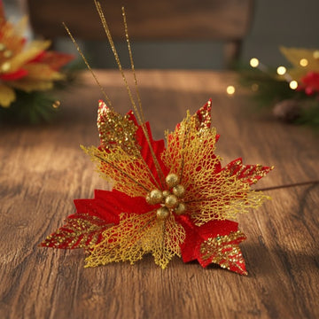 Christmas Poinsettia Decor