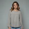 Long-Sleeve Embroidered Blouse for girls