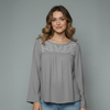 Long-Sleeve Embroidered Blouse for girls