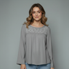 Long-Sleeve Embroidered Blouse for girls
