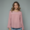 Long-Sleeve Embroidered Blouse for girls