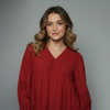 Women's Embroidered Boho Blouse Top