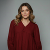 Women's Embroidered Boho Blouse Top