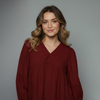 Women's Embroidered Boho Blouse Top