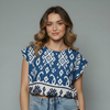 Women's Tribal Print Cotton Casual Blouse