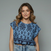 Women's Tribal Print Cotton Casual Blouse