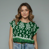 Women's Tribal Print Cotton Casual Blouse