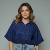 Women's Abstract Geometric Print Casual Blouse