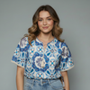 Bohemian Embroidered Tassel Floral Blouse for girls