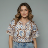 Bohemian Embroidered Tassel Floral Blouse for girls