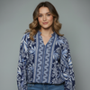 Women's Floral Printed Long Sleeve Blouse