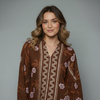 Women's Floral Printed Long Sleeve Blouse