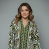 Women's Floral Printed Long Sleeve Blouse
