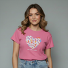 Heart Graphic Ribbed top for girls
