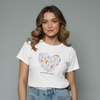 Heart Graphic Ribbed top for girls