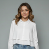 Women's Tiered Hem Blouse