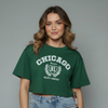 Women's Chicago Graphic Print Crop Top