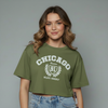 Women's Chicago Graphic Print Crop Top