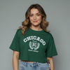 Women's Chicago Graphic Print Crop Top
