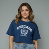 Women's Chicago Graphic Print Crop Top