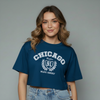 Women's Chicago Graphic Print Crop Top
