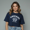 Women's Chicago Graphic Print Crop Top